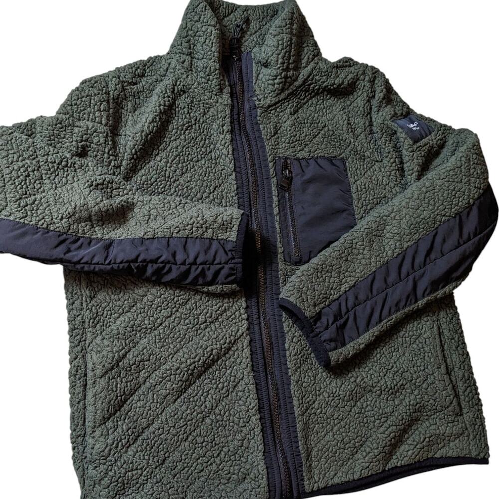 Calvin Klein Performance Fleece Jacket Womens XL Sherpa Zip Outdoor Hiking Layer